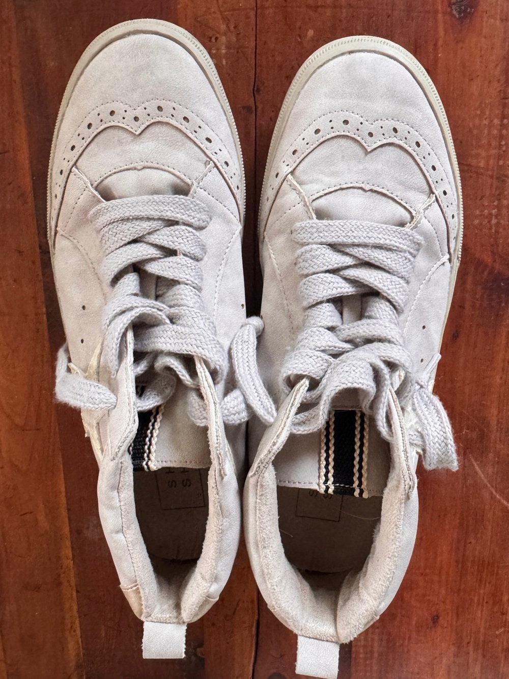 ShuShop Beige Suede Women's Sneakers